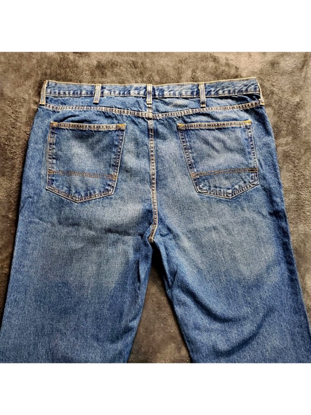 Arizona Jean Co. Mens Original Straight Jeans Medium Stone 42X36 Straight Leg - Picture 3 of 12